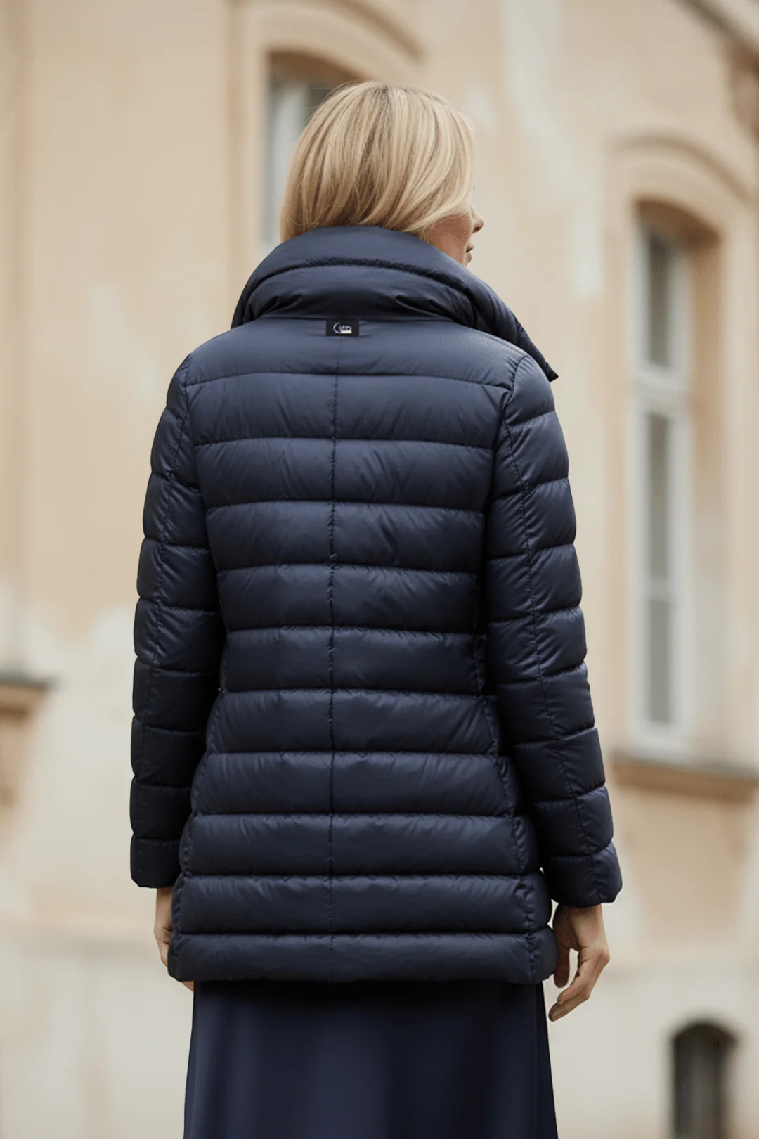The Chelsea A-frame | Down Coat | Ink Navy - Image 5