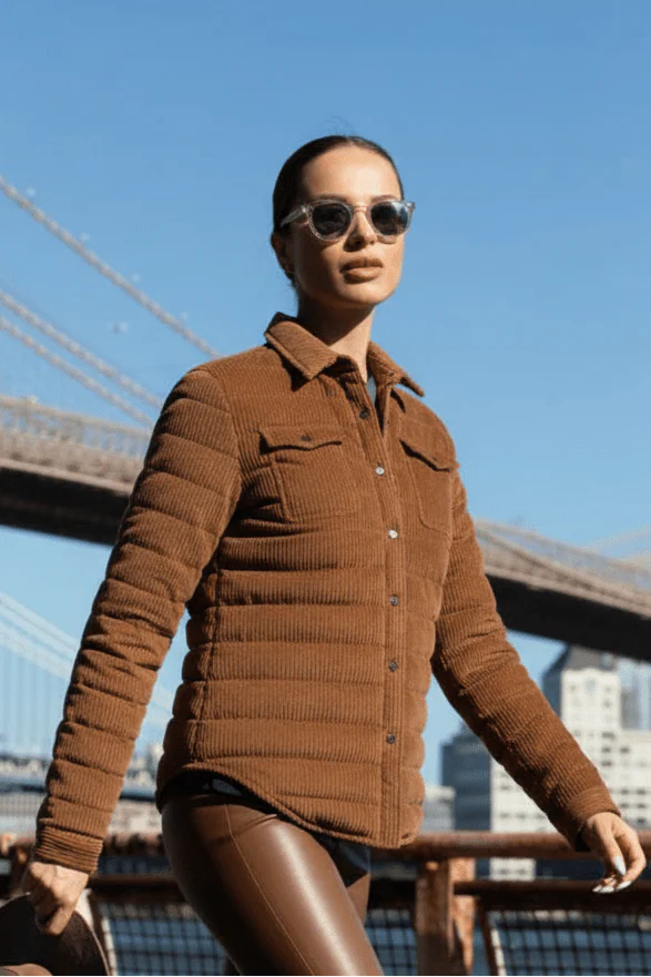 The Harrow Corduroy | Down Shirt | Camel - Image 2