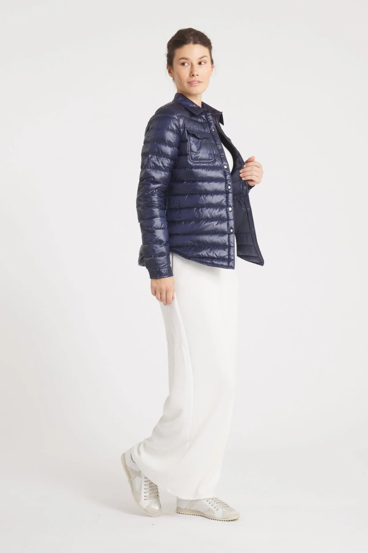 The Harrow Royale | Down Shirt | Ink Navy - Image 8