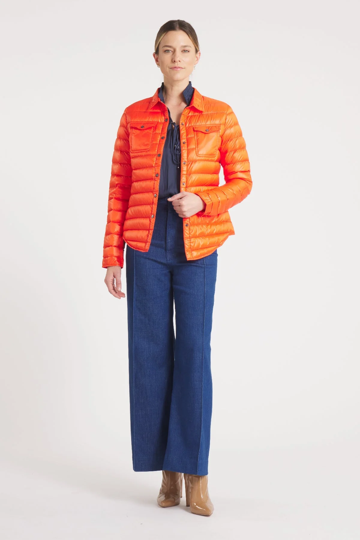 The Harrow Royale | Down Shirt | Orange
