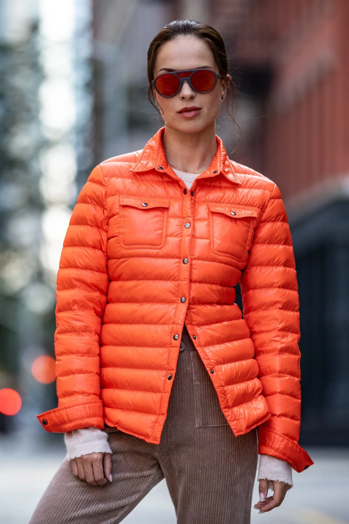 The Harrow Royale | Down Shirt | Orange - Image 2
