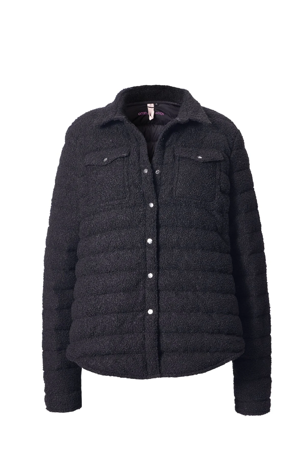 The Harrow Bouclé | Down Shirt | Midnight Black - Image 5