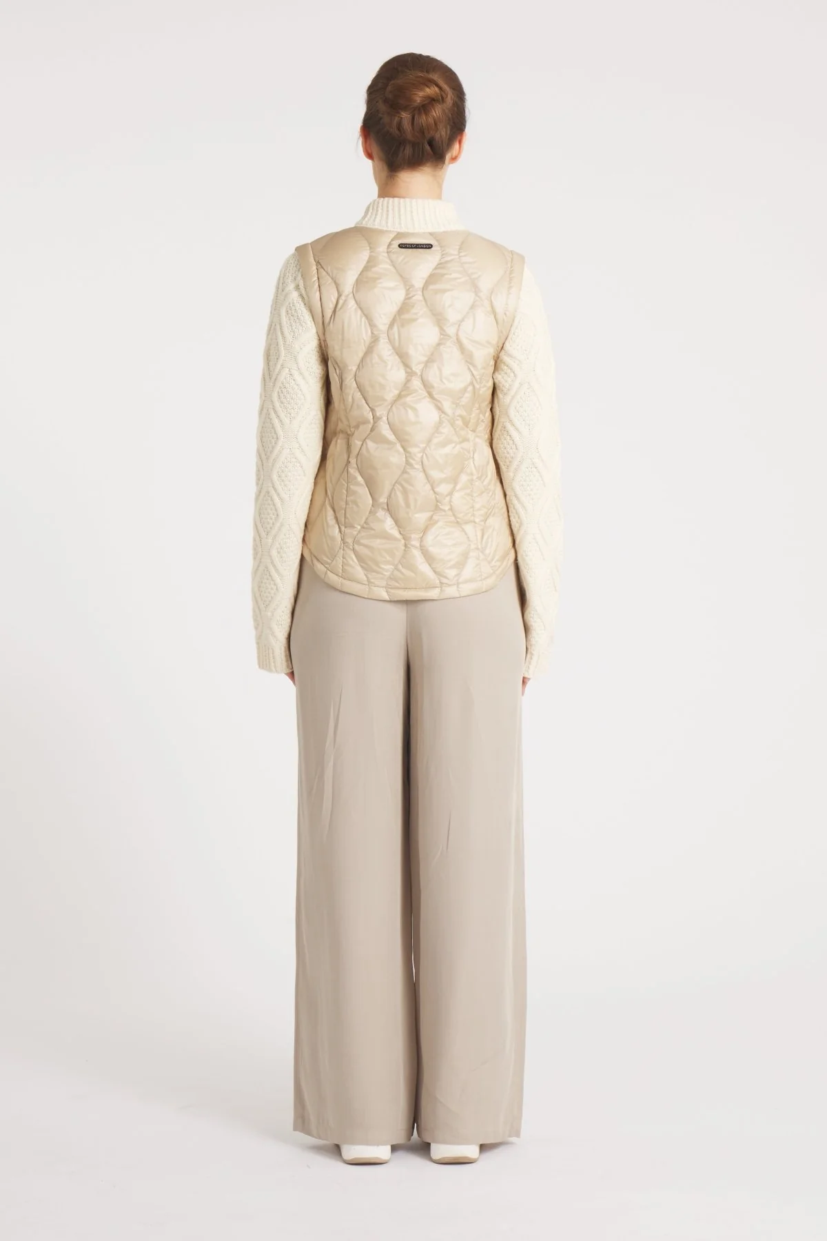 The Hyde | Quilted Down / Wool Jacket | Camel / Beige - Image 4
