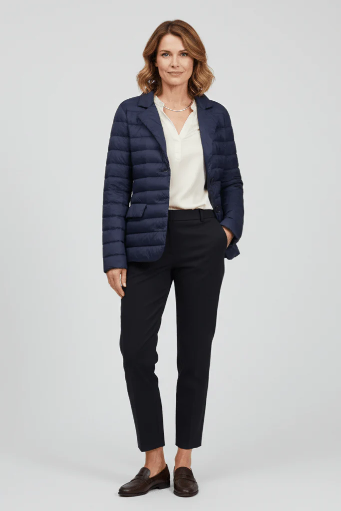 The Mayfair | Down Blazer | Ink Navy | Size UP - Image 7