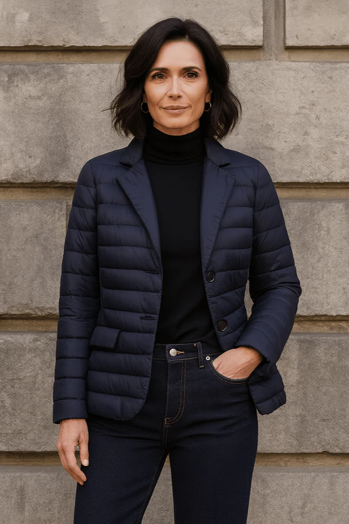 The Mayfair | Down Blazer | Ink Navy | Size UP - Image 8