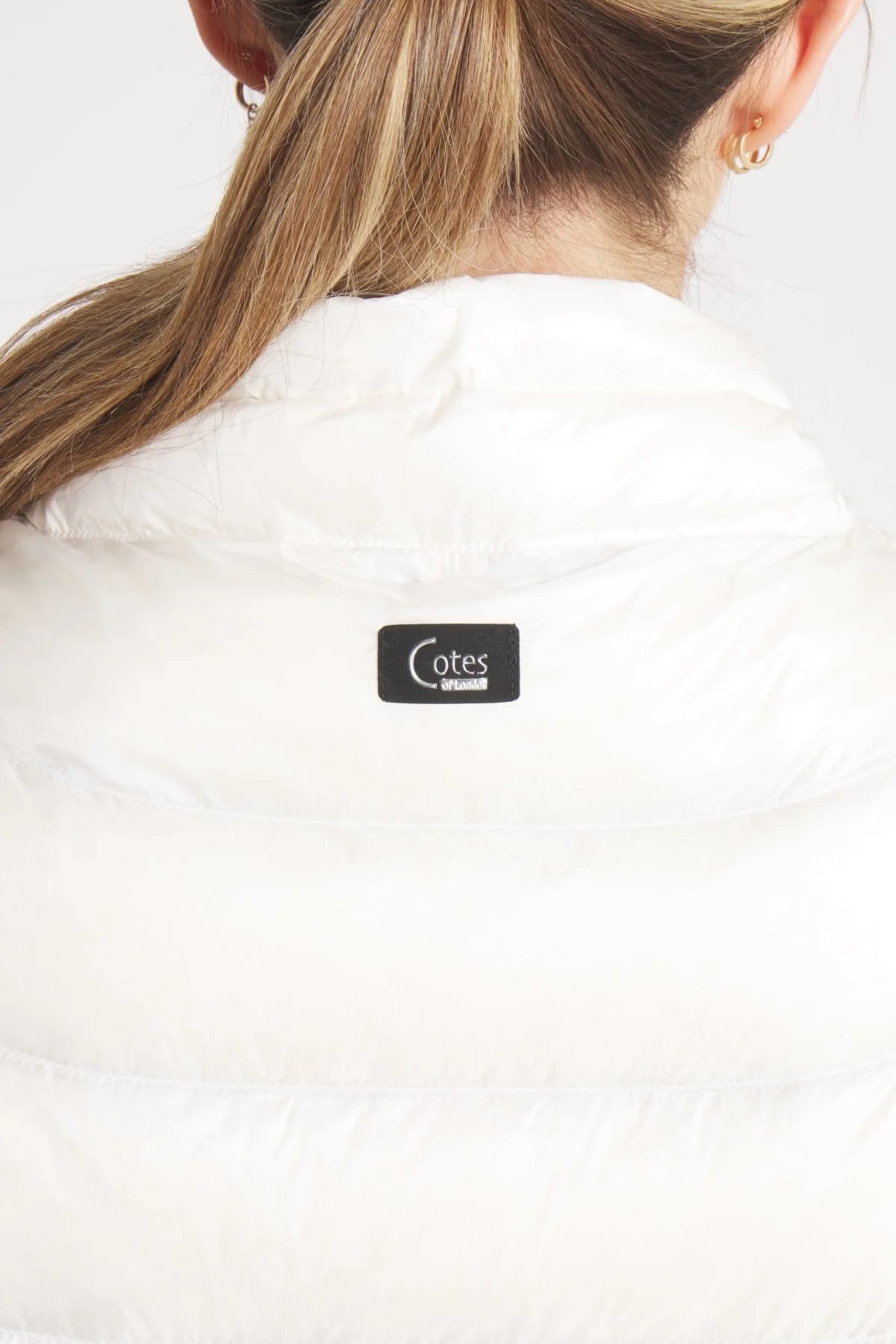 The Soho | Down 3/4 Sleeve Jacket | Ivory - Image 8
