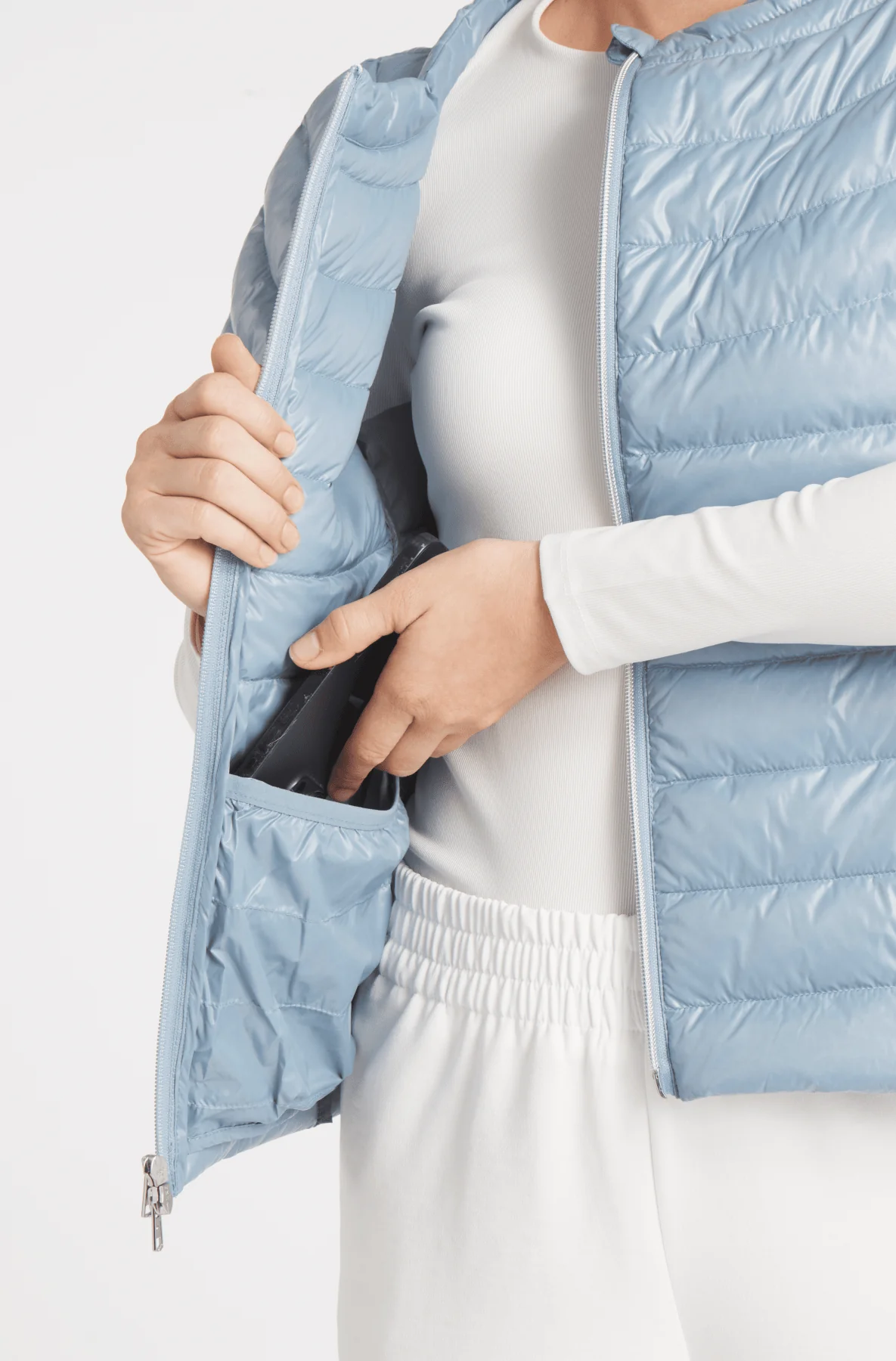 The St Ives | Down Vest | Ivory - Image 4